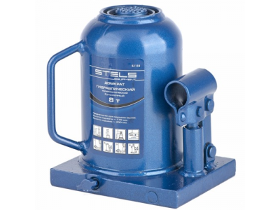 Домкрат гидравлический бутылочный телескопический, 8 т, h подъема 170–430 мм// STELS