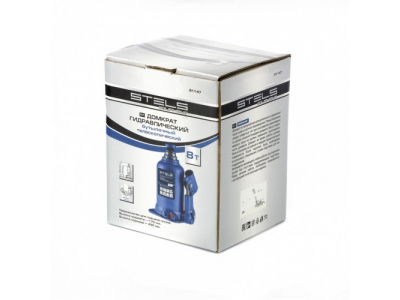 Домкрат гидравлический бутылочный телескопический, 8 т, подъем 170-430 мм Stels