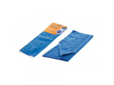 Салфетка микрофибра AIRLINE двухстор синяя (35*40)