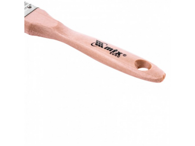 Кисть плоская "Евро" 3/4, натуральная щетина, деревянная ручка Mtx