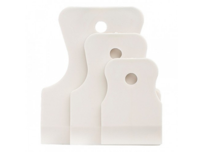 Набор шпателей 40-60-80 мм, белая резина, 3 шт,Россия Сибртех