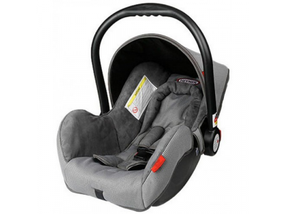 Детское кресло - люлька SuperProtect Comfort (0-13 кг) серое