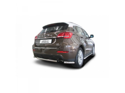 Защита заднего бампера Arbori d57 короткая HAVAL H2 2014-