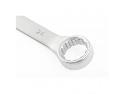 Ключ комбинированный, 24 мм, CrV, матовый хром// STELS