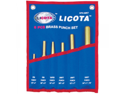 Набор выколоток и бородков из латуни 6пр.