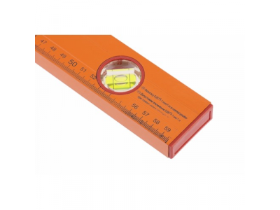 Уровень алюминиевый, 600 мм, 3 глазка, желтый, линейка// SPARTA