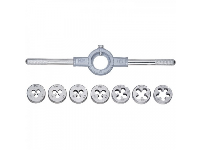 Набор плашек М3-М12, 8 предметов// СИБРТЕХ