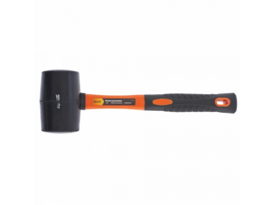 Киянка резиновая, 680г., черная резина, фибергласовая рукоятка SPARTA