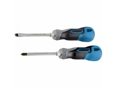 Набор отвёрток комбинированный 2 шт,S2, трехкомпонентная рукоятка//GROSS