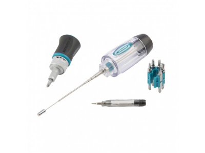 Отвертка реверсивная с телескопическим магнитным стержнем, 16 шт, S2//Gross