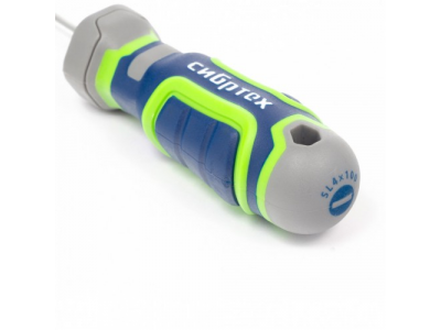 Отвертка SL4 х 100 мм, CrV, четырехкомпонентная рукоятка Сибртех