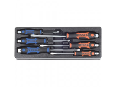 Набор отверток цельнометаллических 6пр. в ложементе