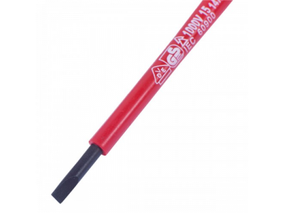 Отвертка шлицевая Slotted 3,0 мм, 75 мм, диэлектрическая KING TONY