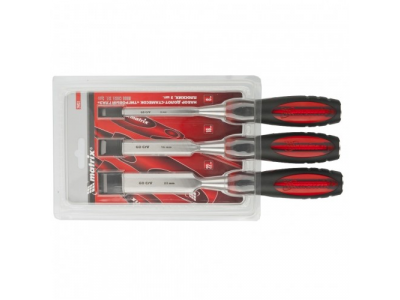 Набор долот-стамесок "Тигровый глаз" плоских, 3 штуки, 8-16-22 мм MATRIX