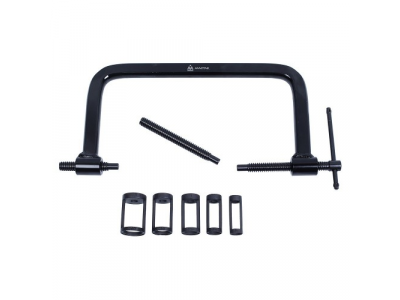 Рассухариватель клапанов универсальный, струбцина, кейс, 7 предметов, МАСТАК