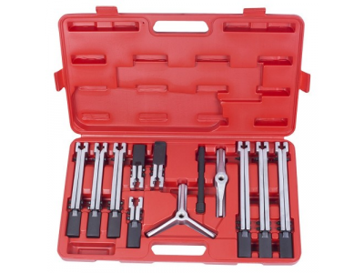 Съёмник подшипников, 2-х и 3-х захватный, кейс, 12 предметов, МАСТАК