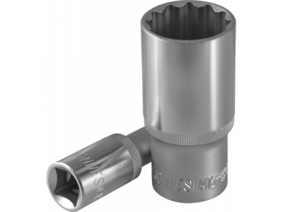 Головка торцевая глубокая 12-гранная 1/2"DR 13 мм., S04HD4713 JONNESWAY