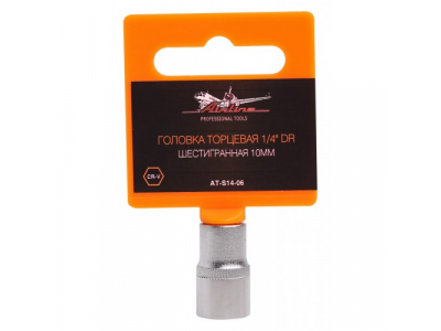 Головка торцевая 1/4 дюйма DR шестигранная 10мм