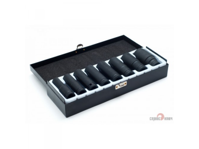 СЕРВИС КЛЮЧ 77401 Набор головок ударных глубоких