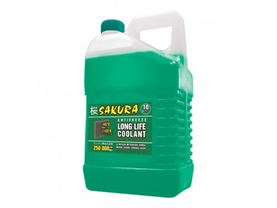 Антифриз SAKURA Long Life Cooland зеленый 10л