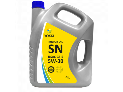 YOKKI SAE 5W30 API SN п/синт. бензин 4 л (пластик)