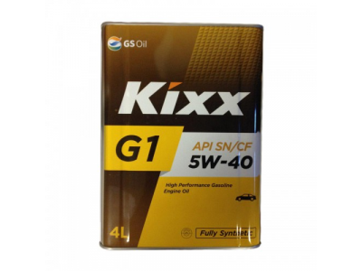 Моторное масло Kixx G1 5W40 SN, 4л