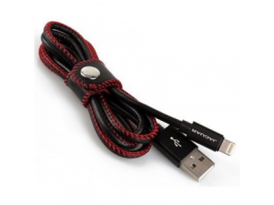Кабель для iPhone Jaguar Leather Wrapped iPhone Cable, Black